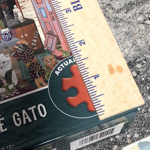 🐈 CEACO ‘Cat Cafe’ 1000+EZ-2-Hold Larger Size Pieces Jigsaw Puzzle with Poster - Picture 8 of 9